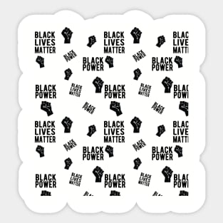 Black Lives Matter Masks Black Power mask , black power fist , black power pride Sticker